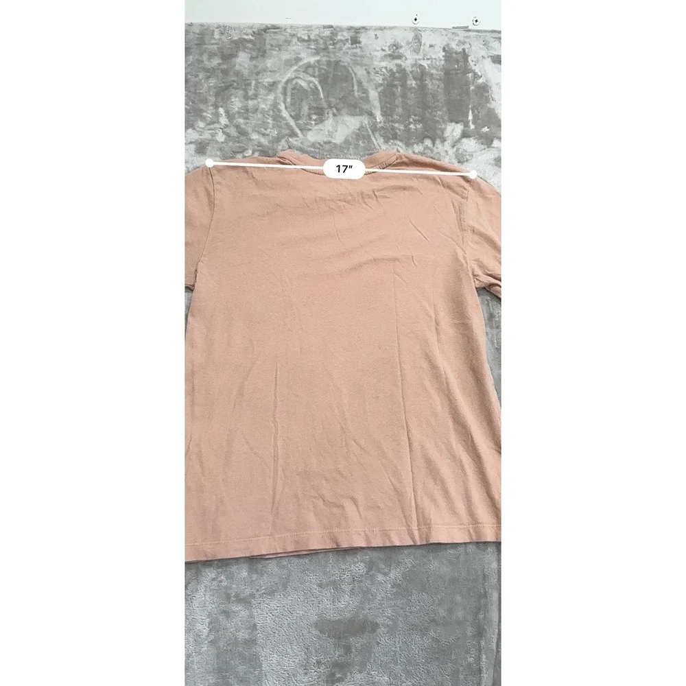 Vans Shirt Girls Medium Long‎ Sleeve Lightweight Peach Girl Gang Sleeve Print